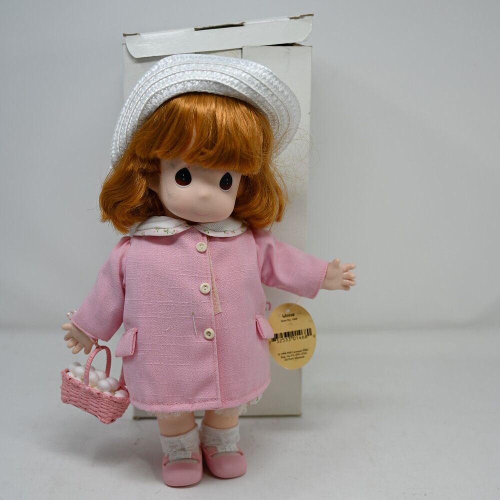 Vintage 1994 Precious Moments Winnie Doll 1468 New w/ Tags Box Wear